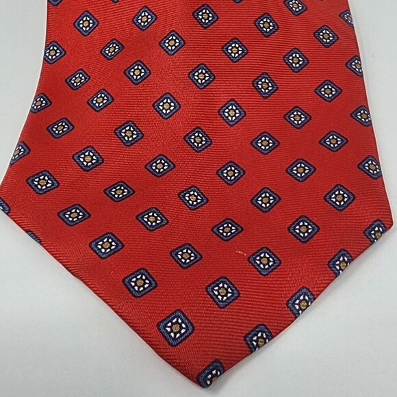 Christian Dior All Silk Red Men's Neck Tie - Picture 3 of 4